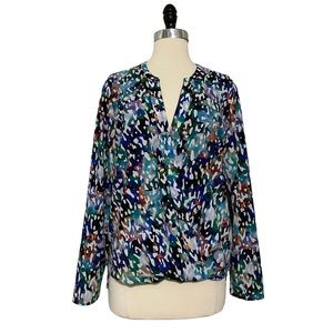 Cooper & Ella Isla Print Wrap Blouse